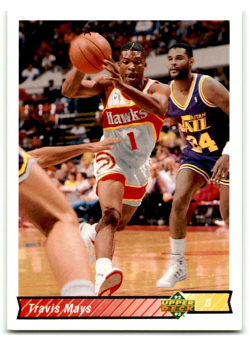 1992-93 Upper Deck Travis Mays Atlanta Hawks #233