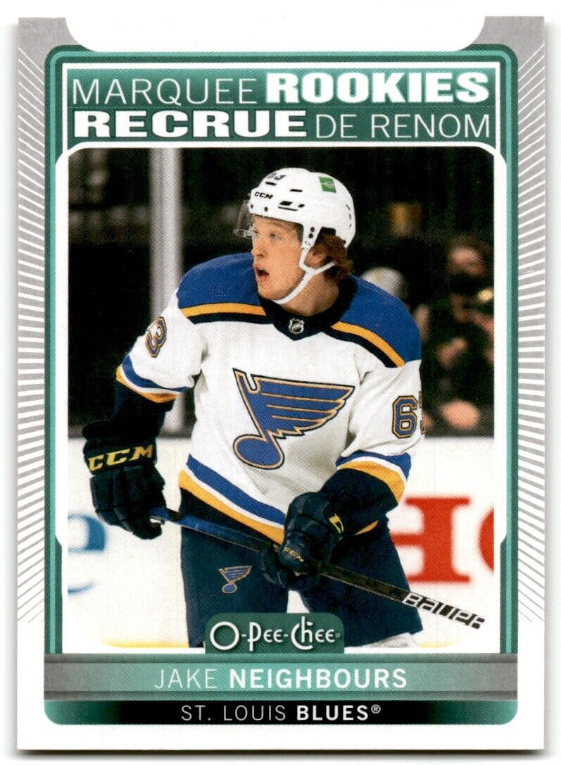 2021-22 Upper Deck 2021-22 O-Pee-Chee Update Jake Neighbours Rookie St. Louis