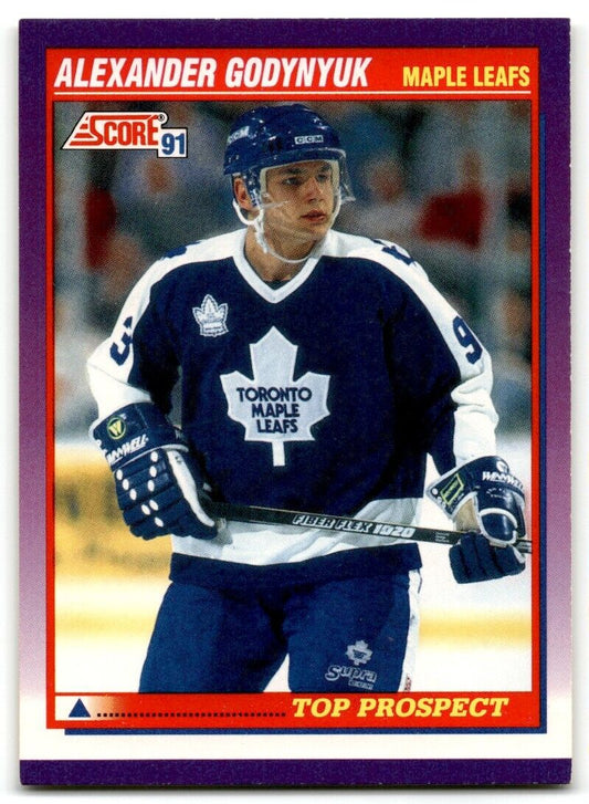 1991-92 Score American Alexander Godynyuk Rookie Toronto Maple Leafs #391