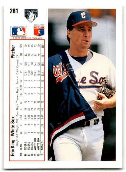 1991 Upper Deck Eric King Chicago White Sox #281