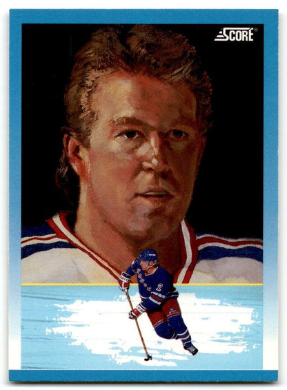 1991-92 Score Canadian Brian Leetch New York Rangers #373