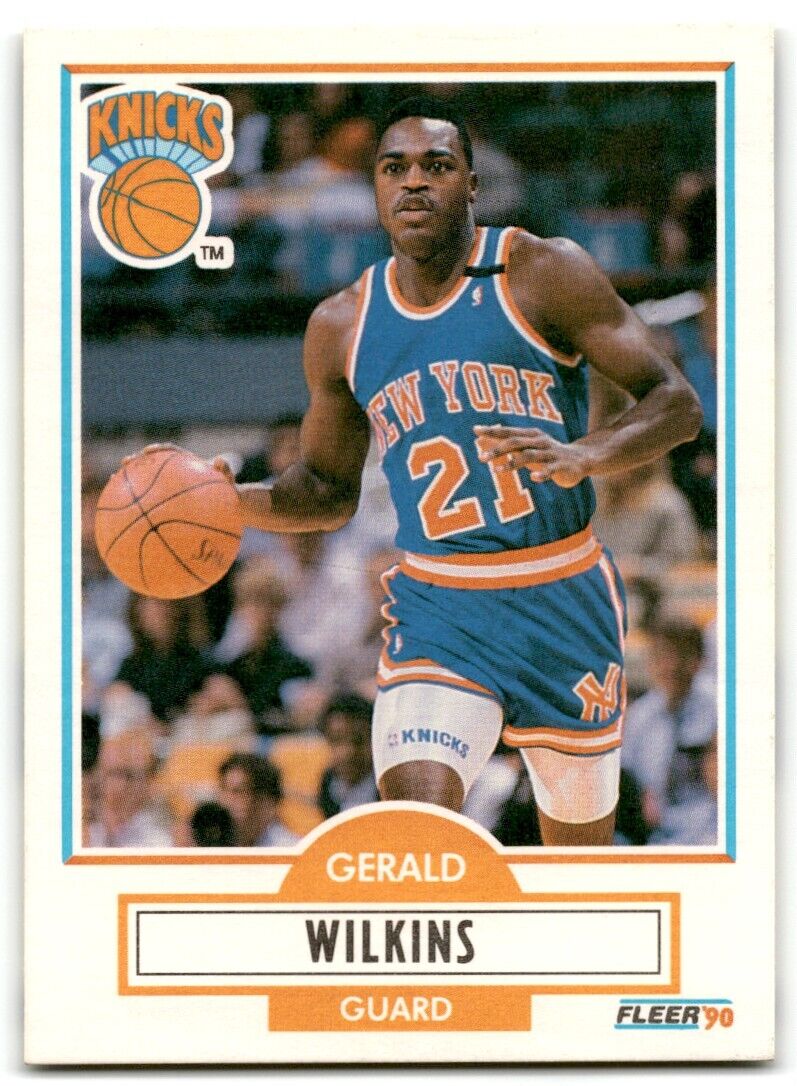 1990-91 Fleer Gerald Wilkins New York Knicks #131