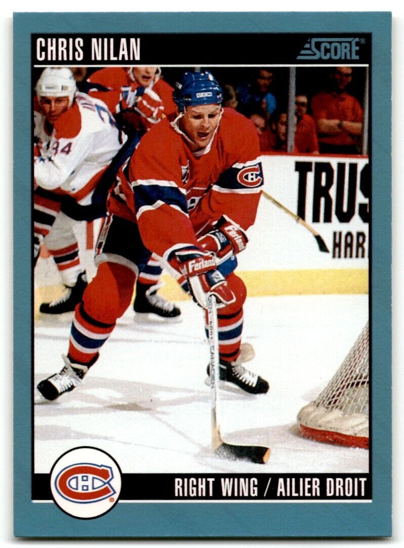 1992-93 Score Chris Nilan Montreal Canadiens #76