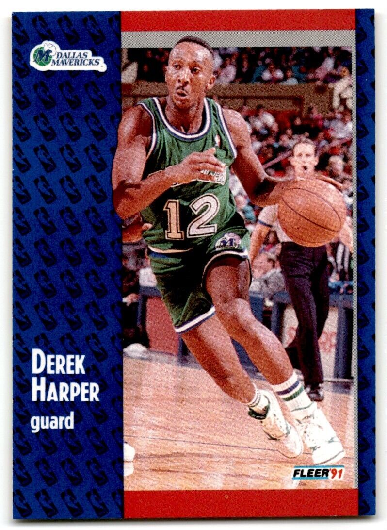 1991-92 Fleer Derek Harper Dallas Mavericks #45