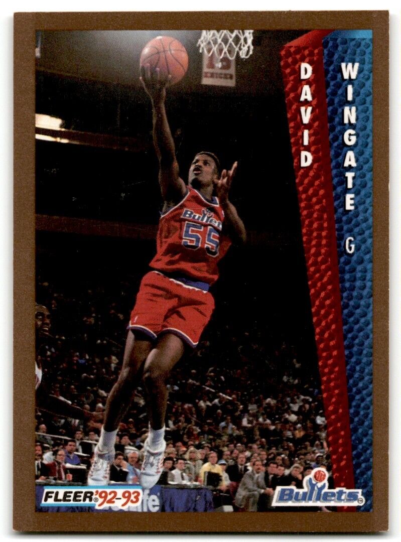 1992-93 Fleer David Wingate Washington Bullets #237