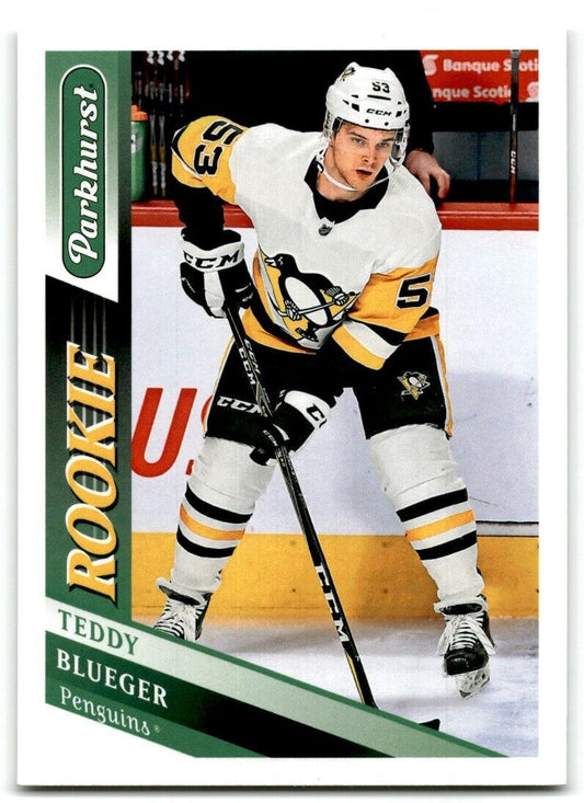 2019-20 Parkhurst Teddy Blueger Rookie Pittsburgh Penguins #313