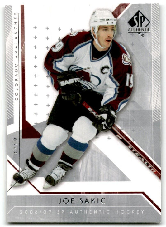 2006-07 SP Authentic Joe Sakic Colorado Avalanche #75