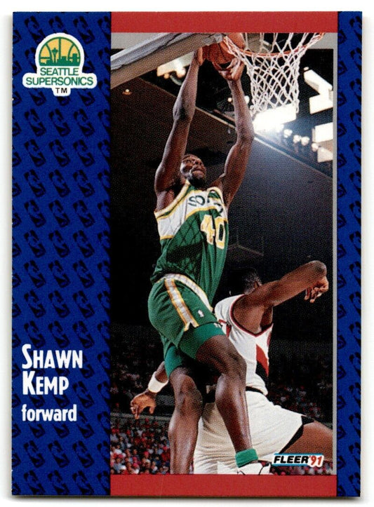 1991-92 Fleer Shawn Kemp Seattle SuperSonics #192