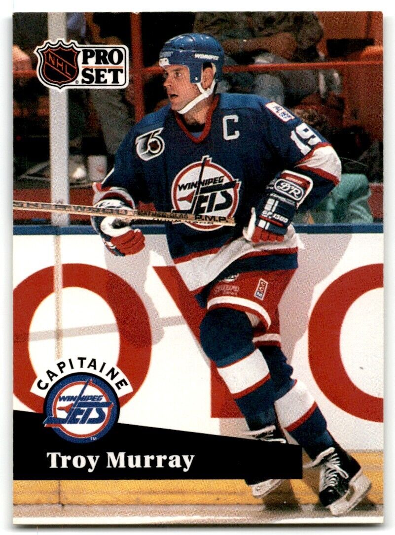 1991-92 Pro Set Troy Murray Winnipeg Jets #588