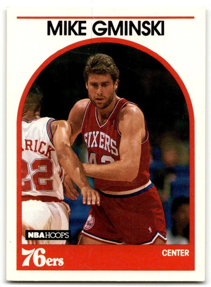 1989-90 Hoops Mike Gminski Philadelphia 76ers #33