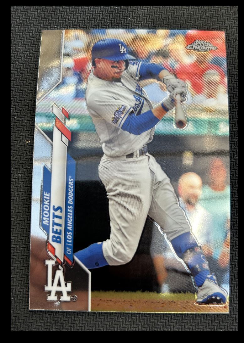 2020 Topps Chrome Mookie Betts Los Angeles Dodgers #100