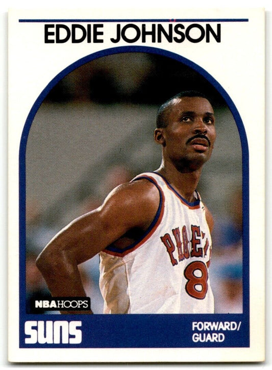 1989-90 Hoops Eddie Johnson Phoenix Suns #195