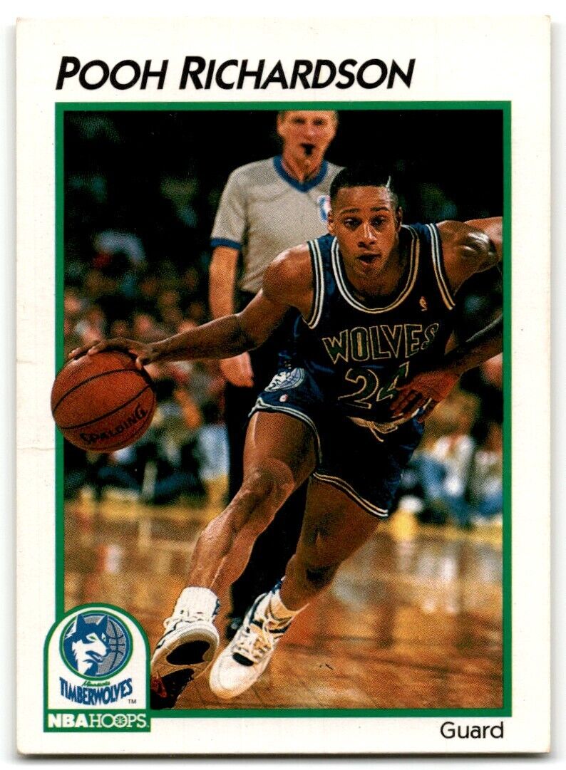 1991-92 Hoops McDonald's Pooh Richardson Minnesota Timberwolves #24