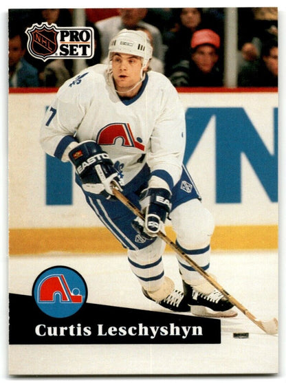 1991-92 Pro Set Curtis Leschyshyn Quebec Nordiques #198