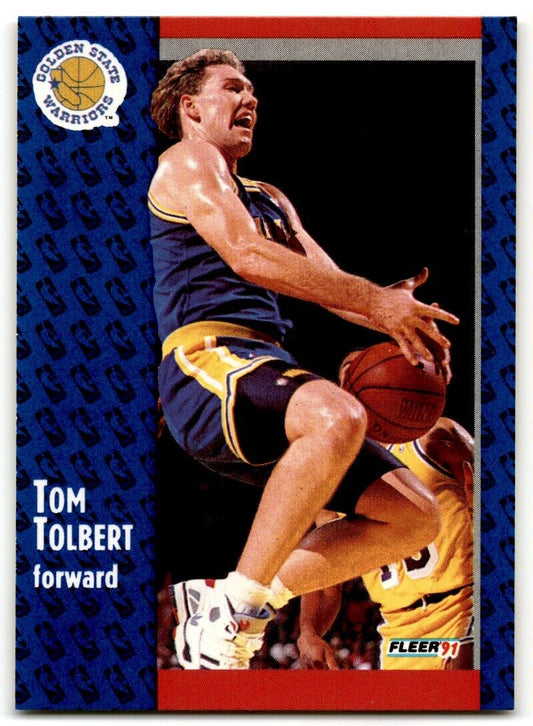 1991-92 Fleer Tom Tolbert Golden State Warriors #72