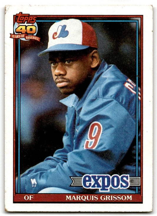 1991 Topps Marquis Grissom Montreal Expos #283