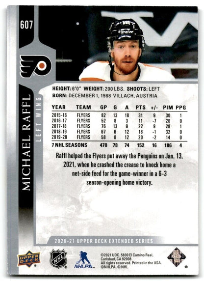 2020-21 Upper Deck Michael Raffl Philadelphia Flyers #607