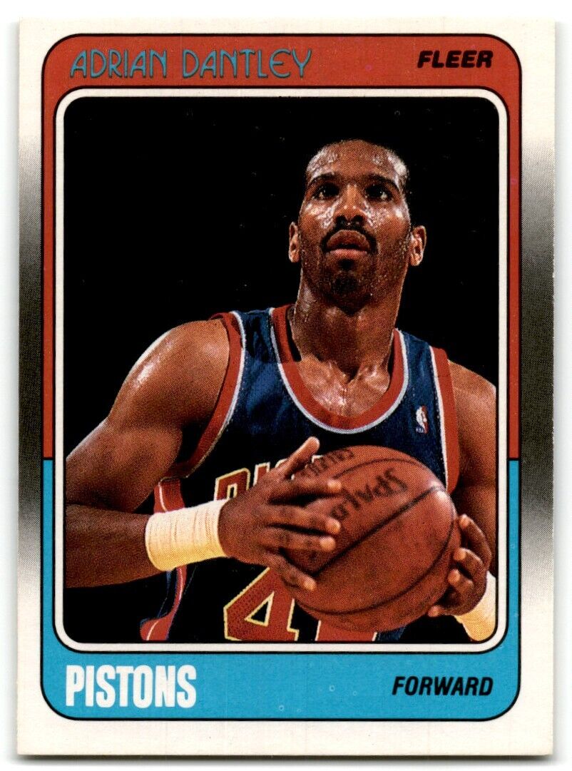 1988-89 Fleer Adrian Dantley Detroit Pistons #39