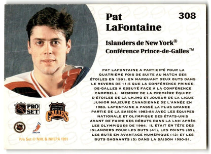 1991-92 Pro Set Pat LaFontaine New York Islanders #308