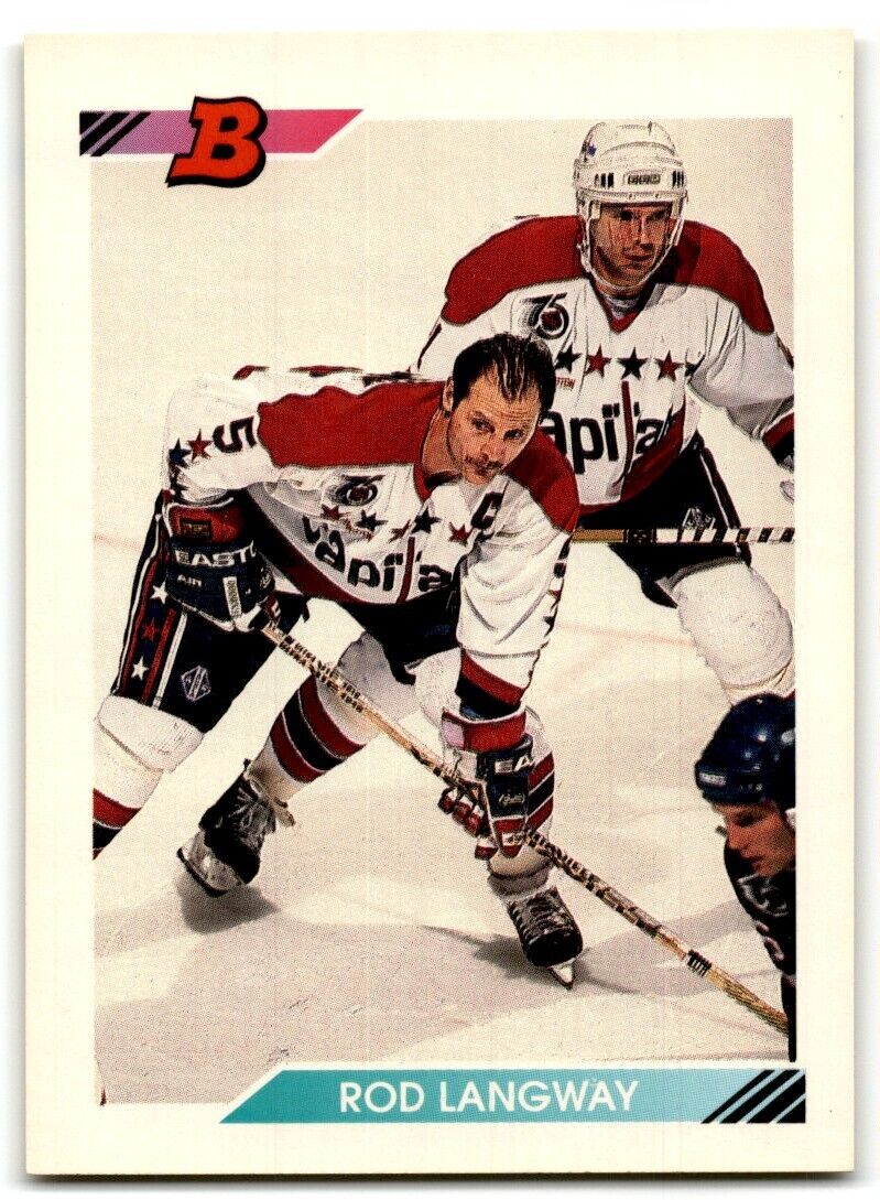 1992-93 Bowman Rod Langway Washington Capitals #279