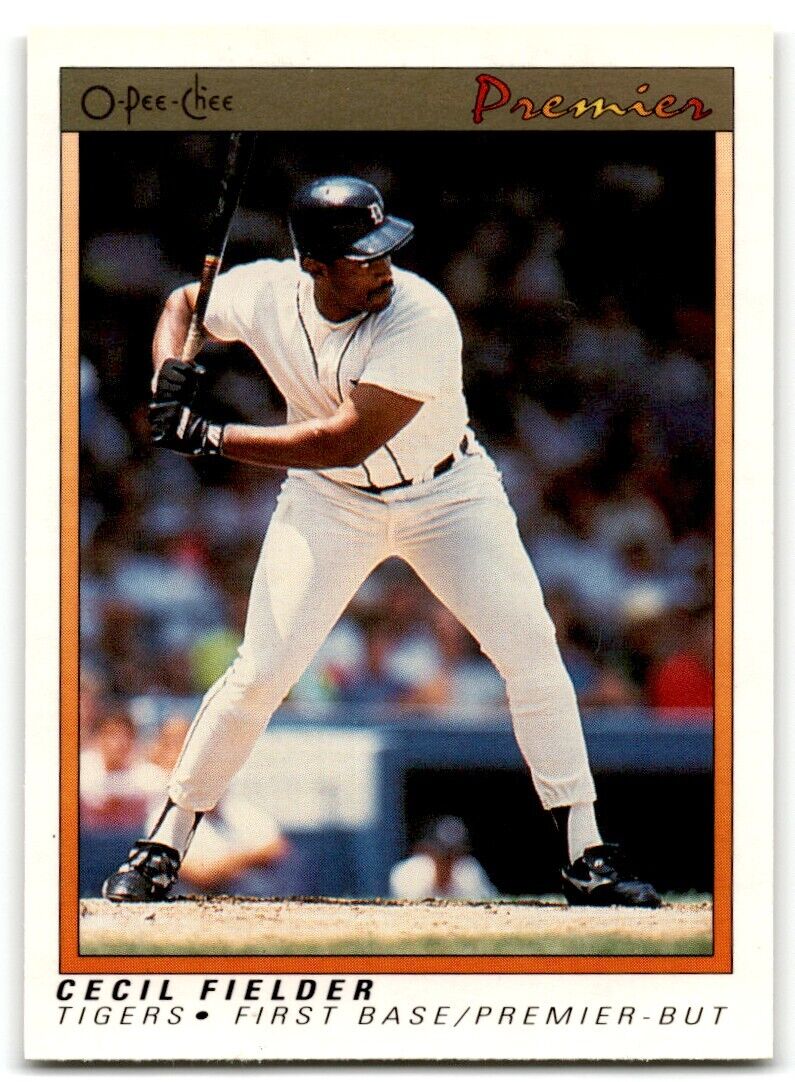 1991 O-Pee-Chee Premier Cecil Fielder Detroit Tigers #44