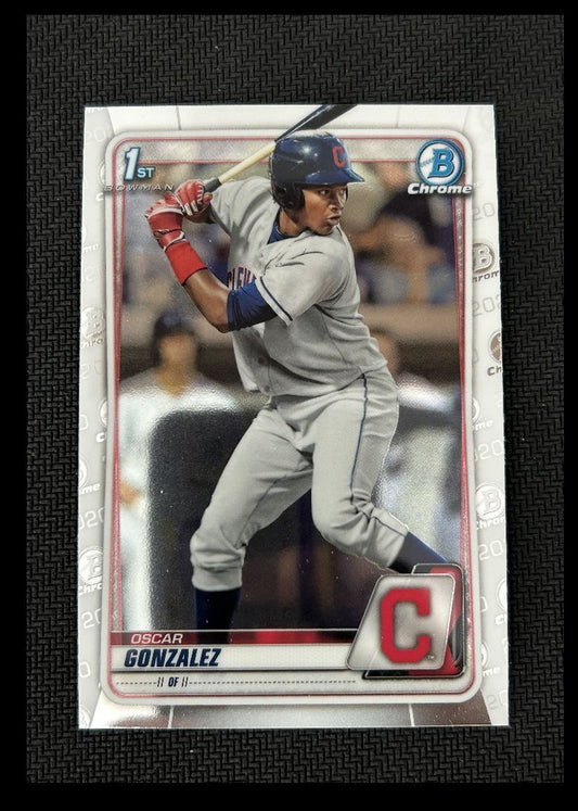 2020 Bowman Chrome Prospects Oscar Gonzalez Cleveland Indians #BCP-109