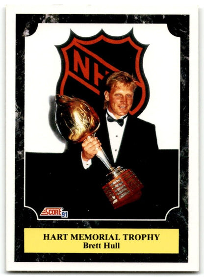 1991-92 Score Canadian Brett Hull (Hart Memorial Trophy) St. Louis Blues #318