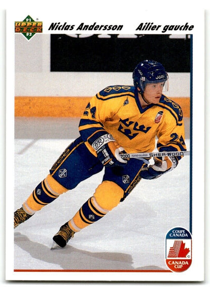 1991-92 Upper Deck French Niklas Andersson Rookie Sweden #29