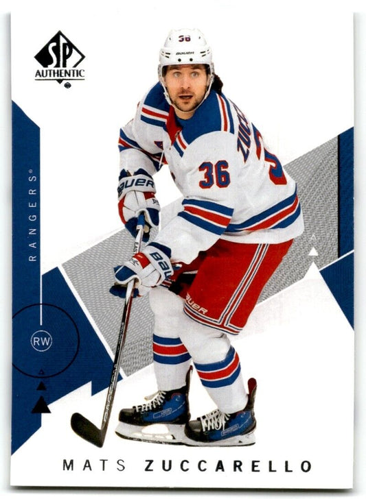 2018-19 SP Authentic Mats Zuccarello New York Rangers #92