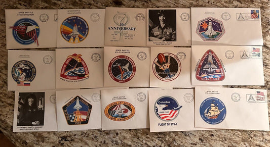 NASA Space Shuttle 15 missions and astronauts covers