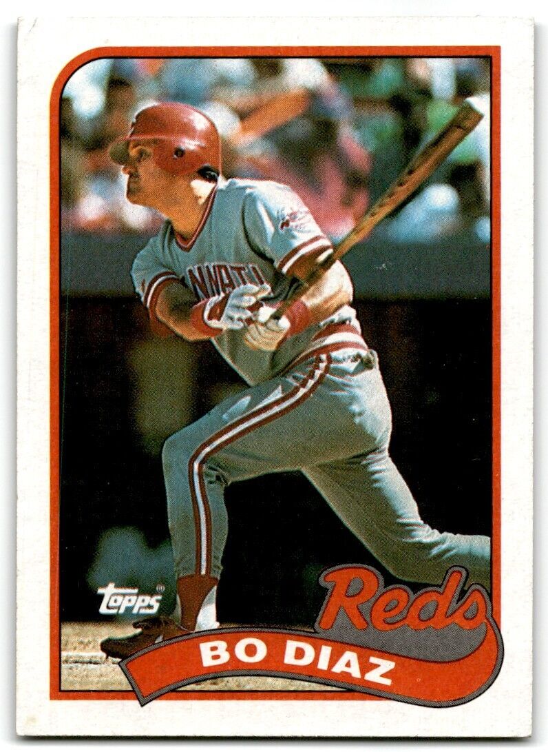 1989 Topps Bo Diaz Cincinnati Reds #422