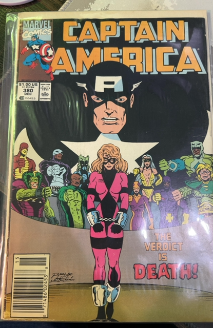 Captain America #380 Marvel Comics 1990 Newsstand