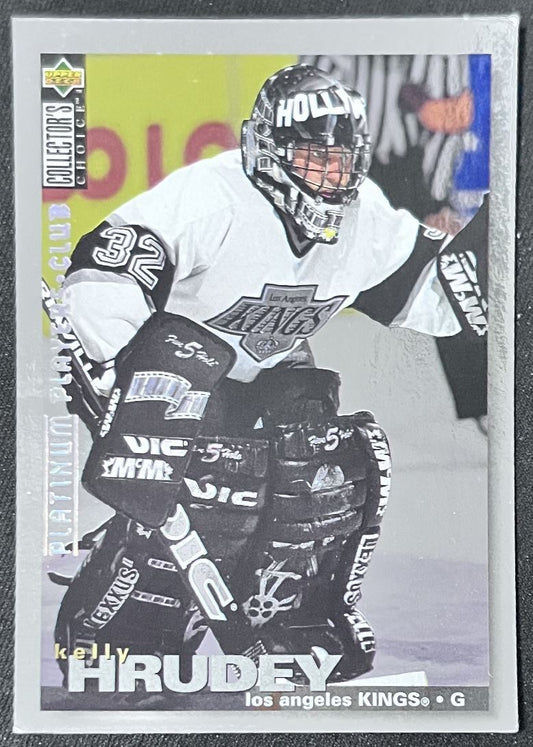 1995-96 Collector's Choice Player's Club Platinum Kelly Hrudey Los Angeles Kings