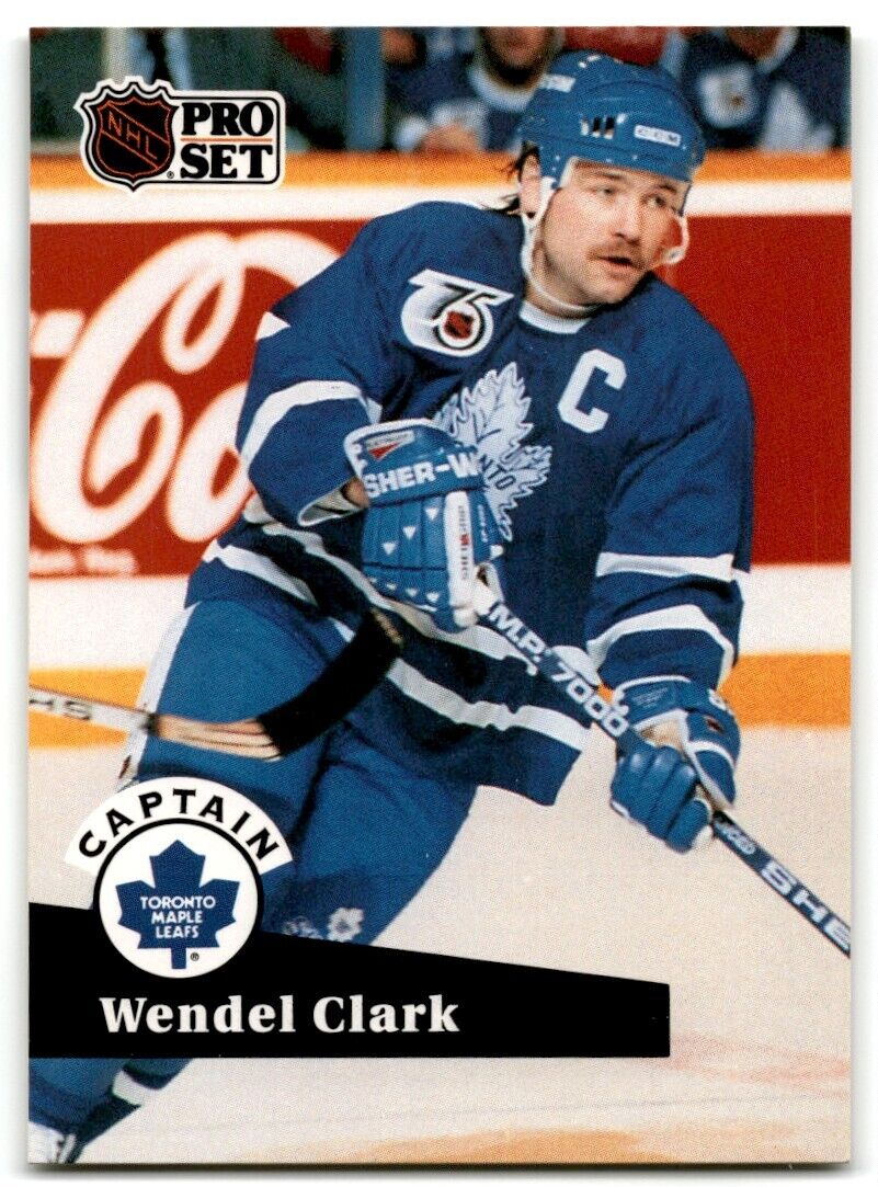 1991-92 Pro Set Wendel Clark Toronto Maple Leafs #585