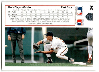 2000 Upper Deck David Segui Texas Rangers #511