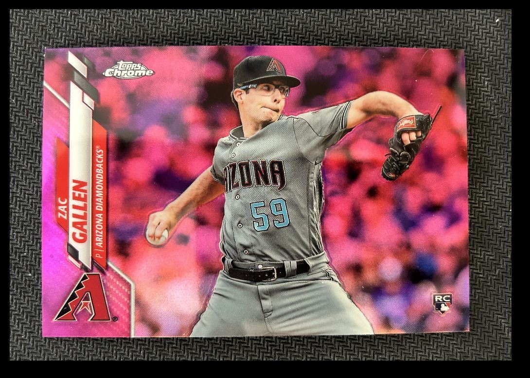 2020 Topps Chrome Pink Zac Gallen Rookie Arizona Diamondbacks #132 Refractor