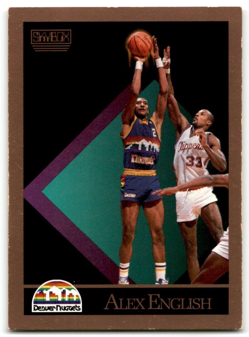 1990-91 SkyBox Alex English Denver Nuggets #74