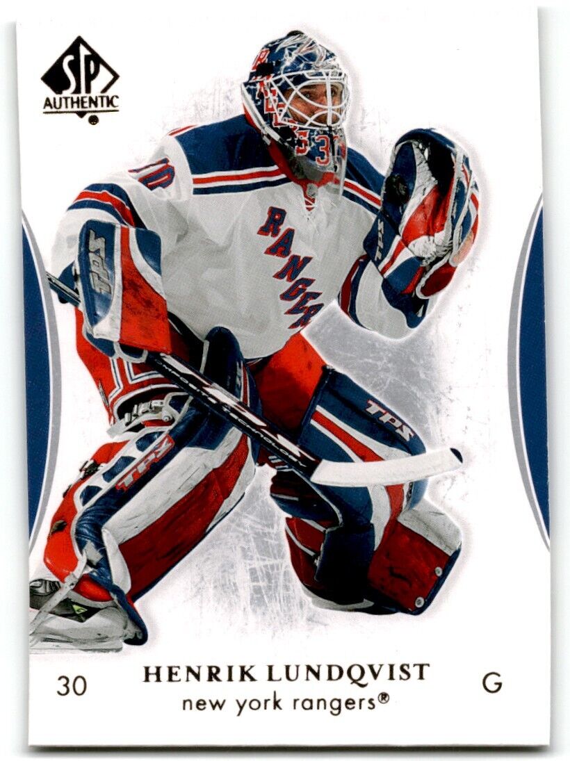 2009-10 SP Authentic Henrik Lundqvist New York Rangers #31