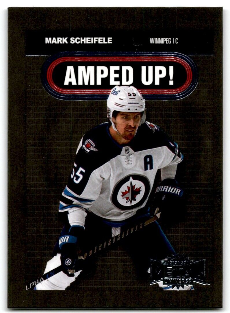 2021-22 Skybox Metal Universe Amped Up Mark Scheifele Winnipeg Jets #AU-24