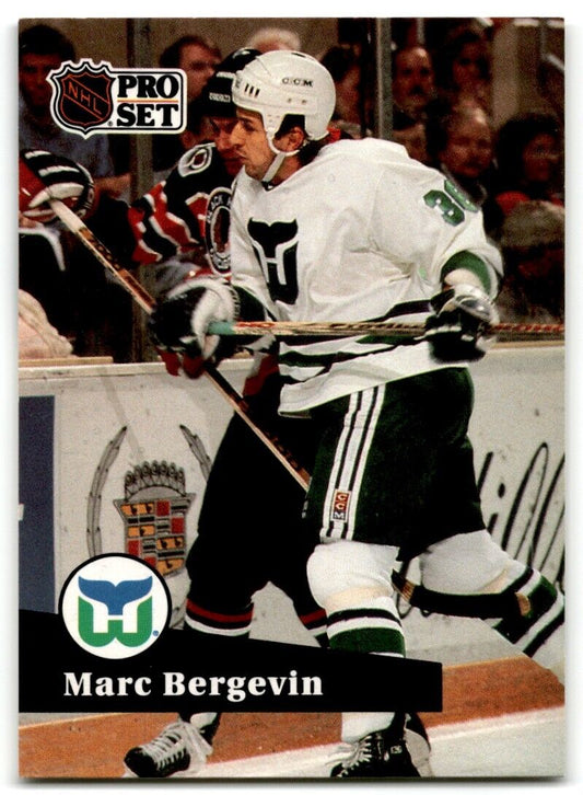 1991-92 Pro Set Marc Bergevin Hartford Whalers #397