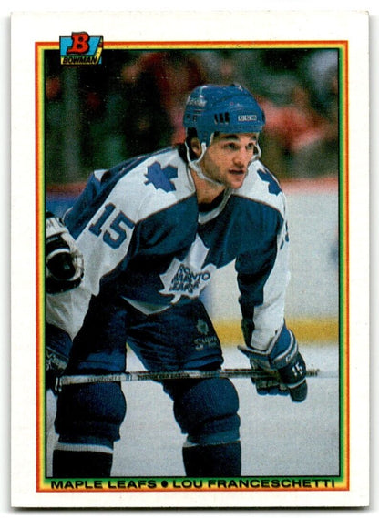 1990-91 Bowman Lou Franceschetti Rookie Toronto Maple Leafs #164