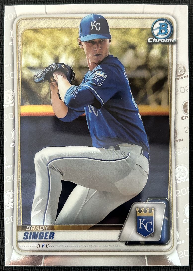 2020 Bowman Chrome Prospects Brady Singer Kansas City Royals #BCP-42