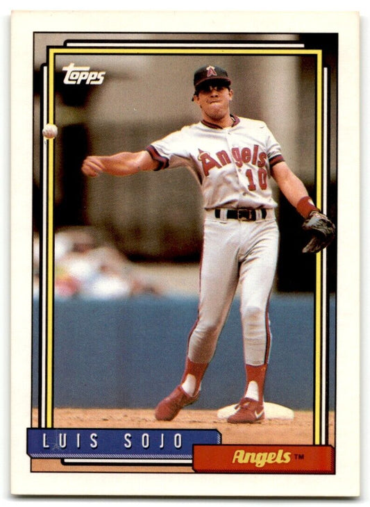 1992 Topps Luis Sojo California Angels #206