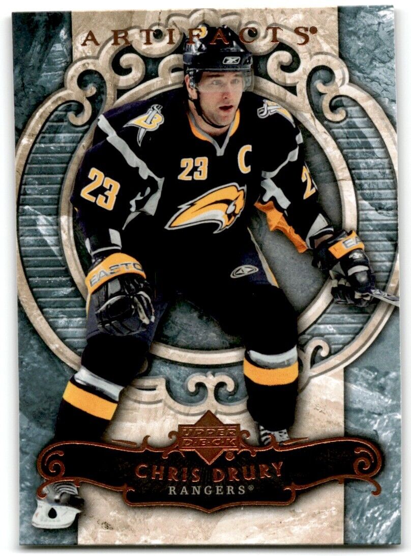 2007-08 Upper Deck Artifacts Chris Drury New York Rangers #3