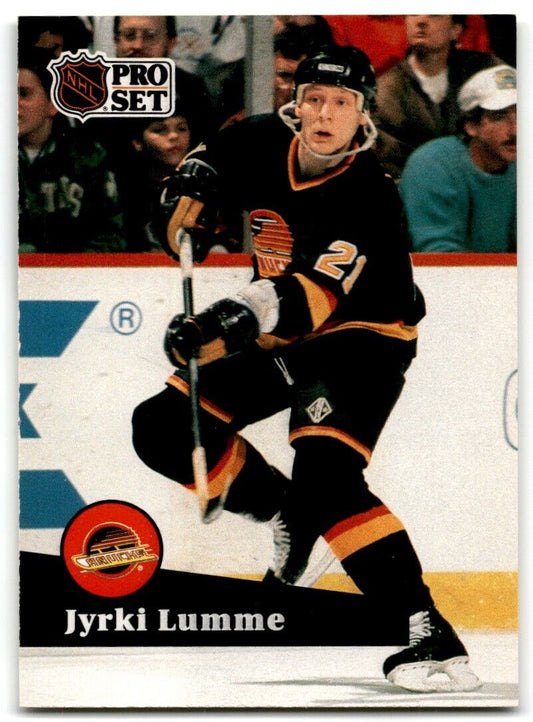 1991-92 Pro Set French Jyrki Lumme Vancouver Canucks #240