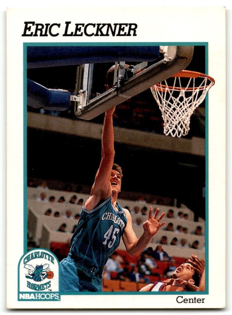 1991-92 Hoops Eric Leckner Charlotte Hornets #344