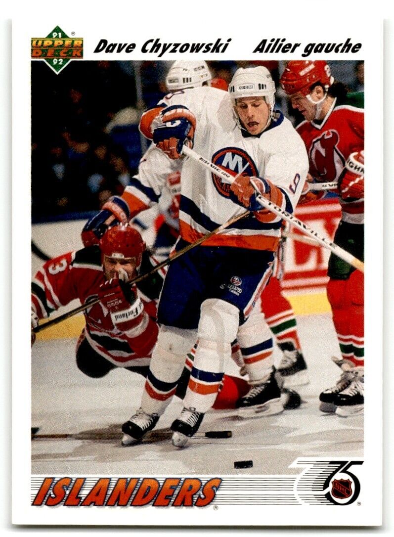 1991-92 Upper Deck French Dave Chyzowski New York Islanders #281