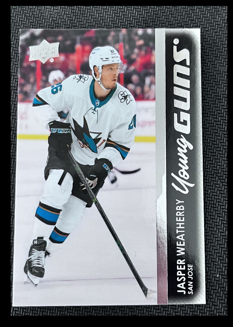 2021-22 Upper Deck Jasper Weatherby Rookie San Jose Sharks #487