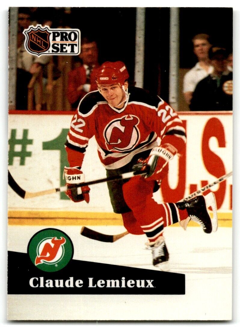 1991-92 Pro Set Claude Lemieux New Jersey Devils #135