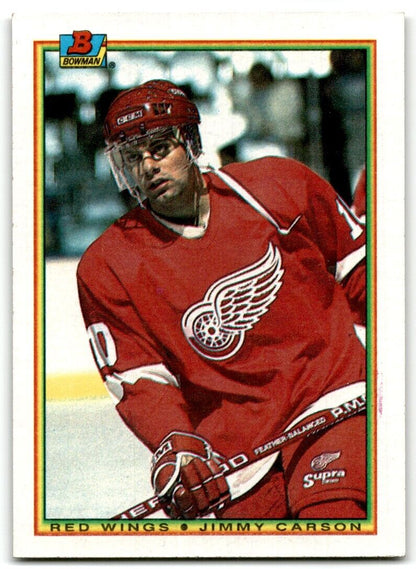 1990-91 Bowman Jimmy Carson Detroit Red Wings #229